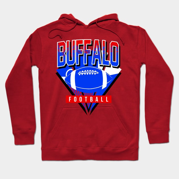 Buffalo Football Retro Gameday Hoodie by funandgames